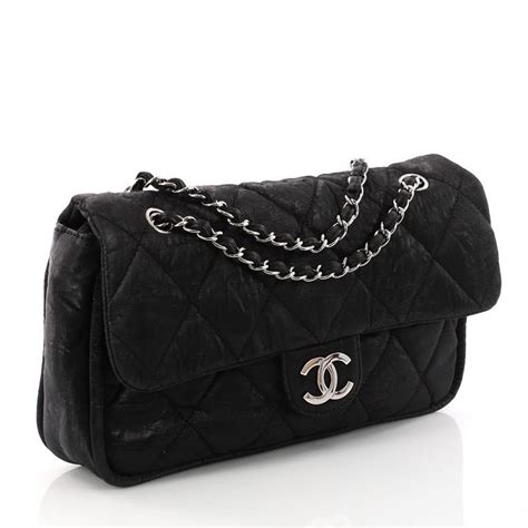 chanel le marais flap|Chanel Coated Canvas Quilted Le Marais Flap Black.